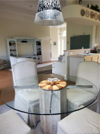 Dining area outside kitchen