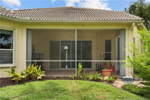 Rear exterior of covered patio