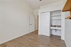 Guest Bedroom with Sink built into the closet