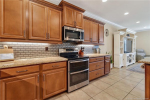 Kitchen from beside the island