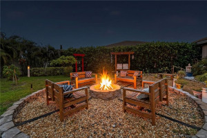 Firepit at night