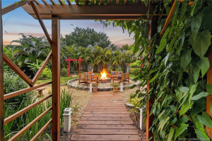 Firepit from back lanai