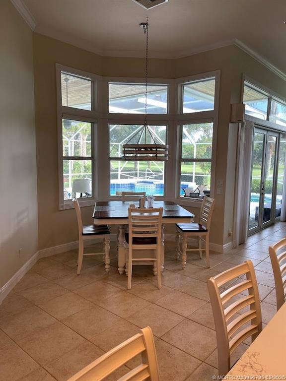 Kitchen over looking patio and pool