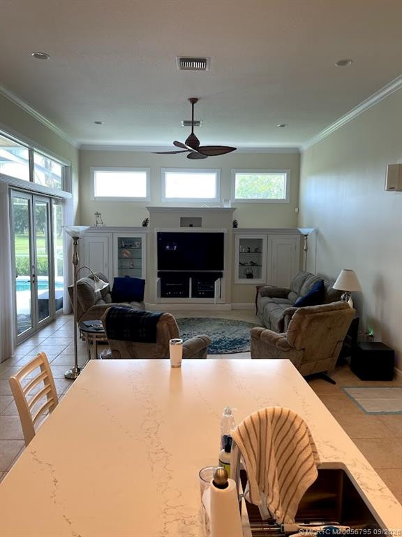 Kitchen open to family room