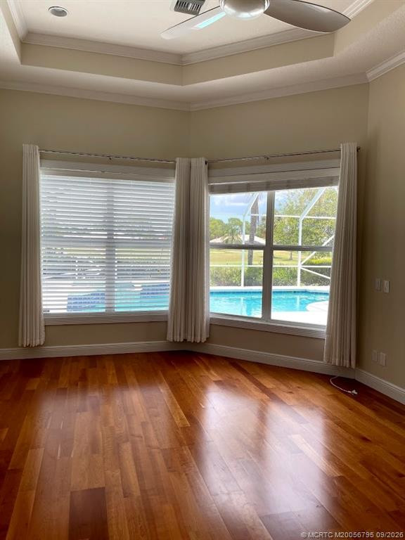 Master bedroom over looking pool