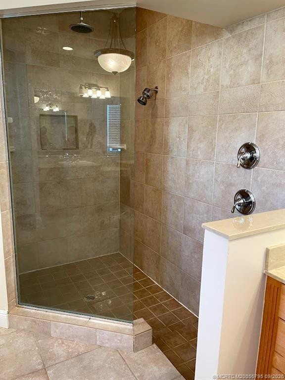 Master shower