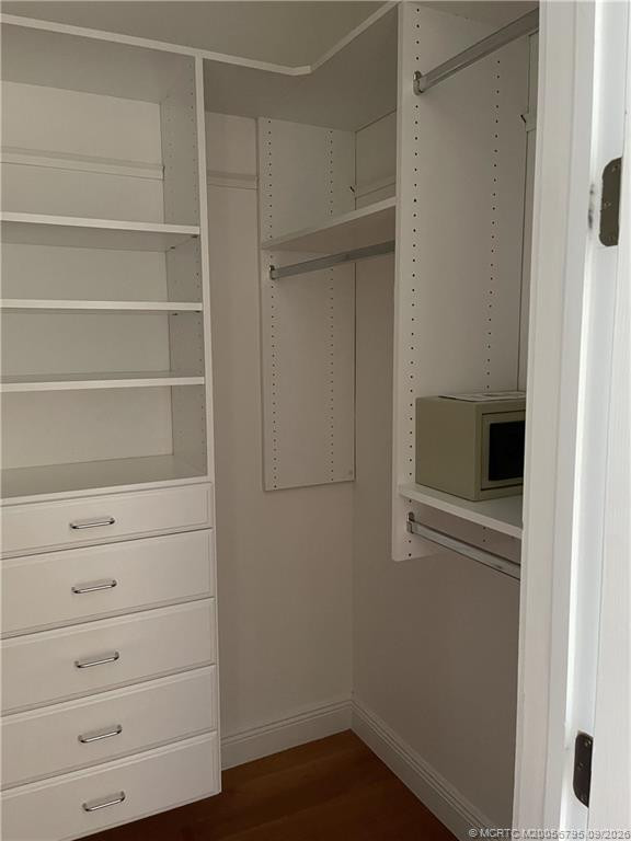 Master bedroom closet and safe