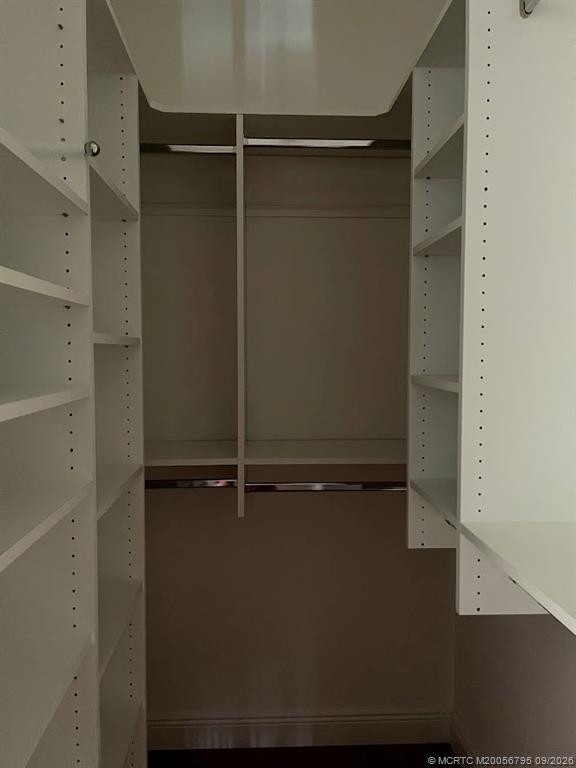 Master walk-in closet