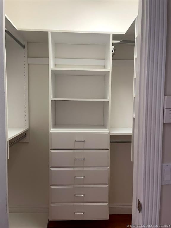 Master walk-in closet