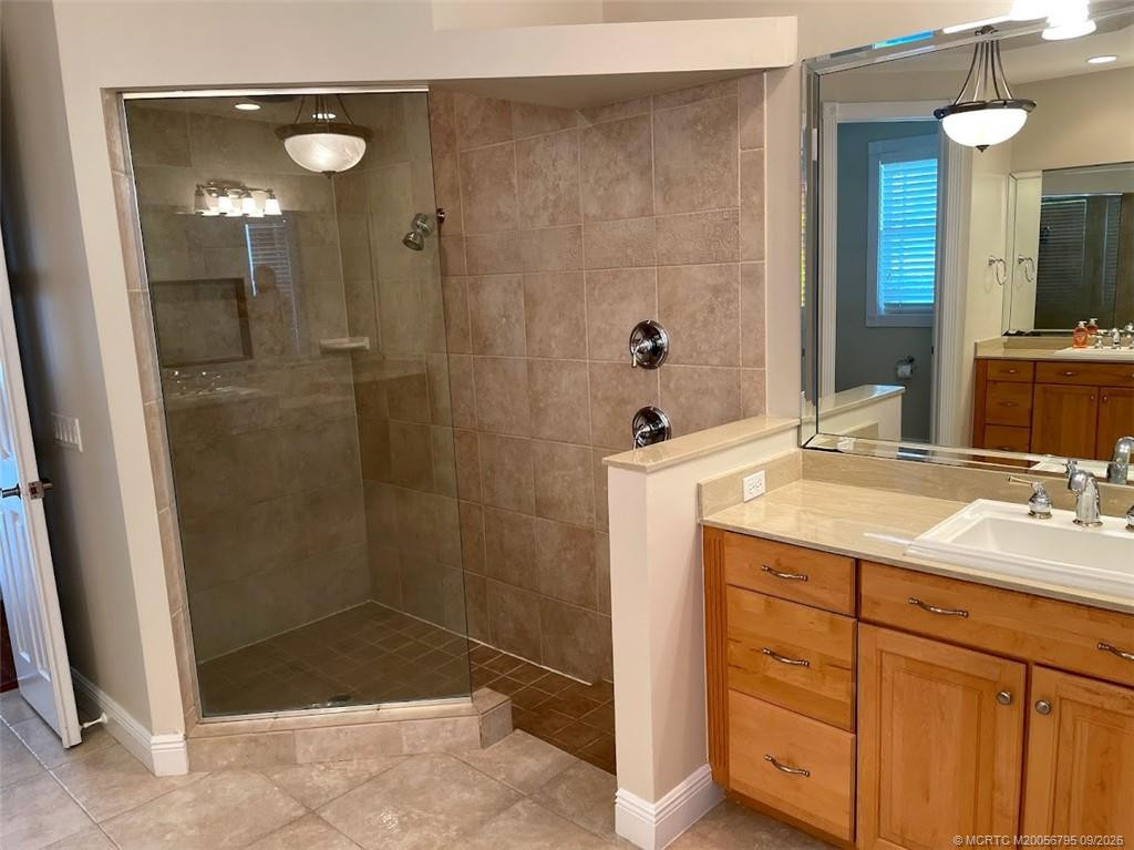 Master shower