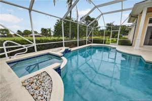 Pool with spa