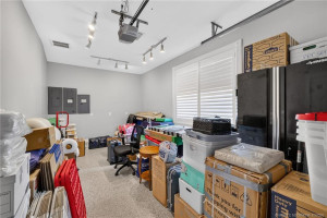 3rd car garage-air conditioned, used as craft room