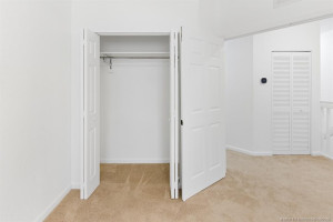 2nd closet in MBR has been updated with new shelf and hanging rod