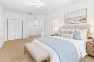 Virtually staged photo. Dream a little dream in your beautiful Master Bedroom.