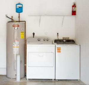 Water Heater, New Whirlpool Washer and Dryer