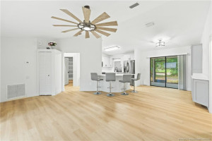 View from Living Room to Dining Area