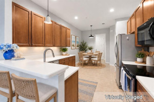 Virtually staged Kitchen