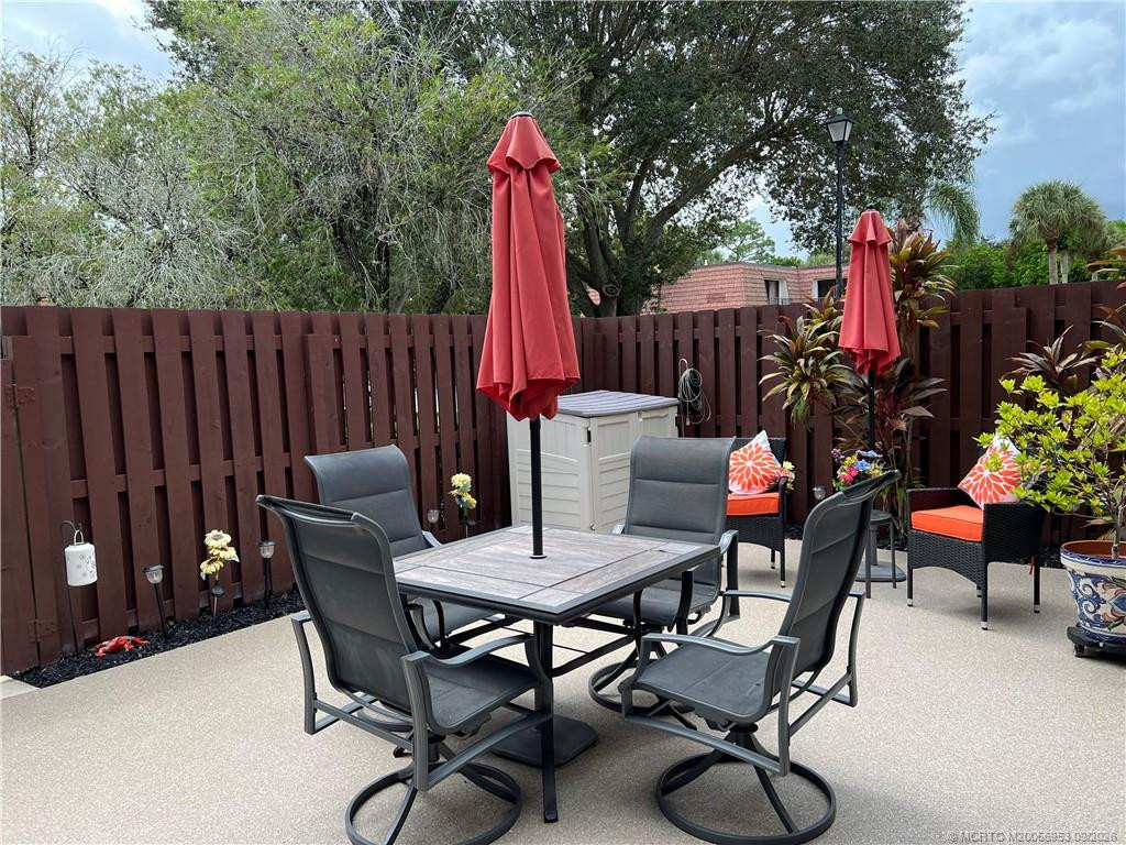 Patio- 2 Umbrellas & table with 4 chairs included