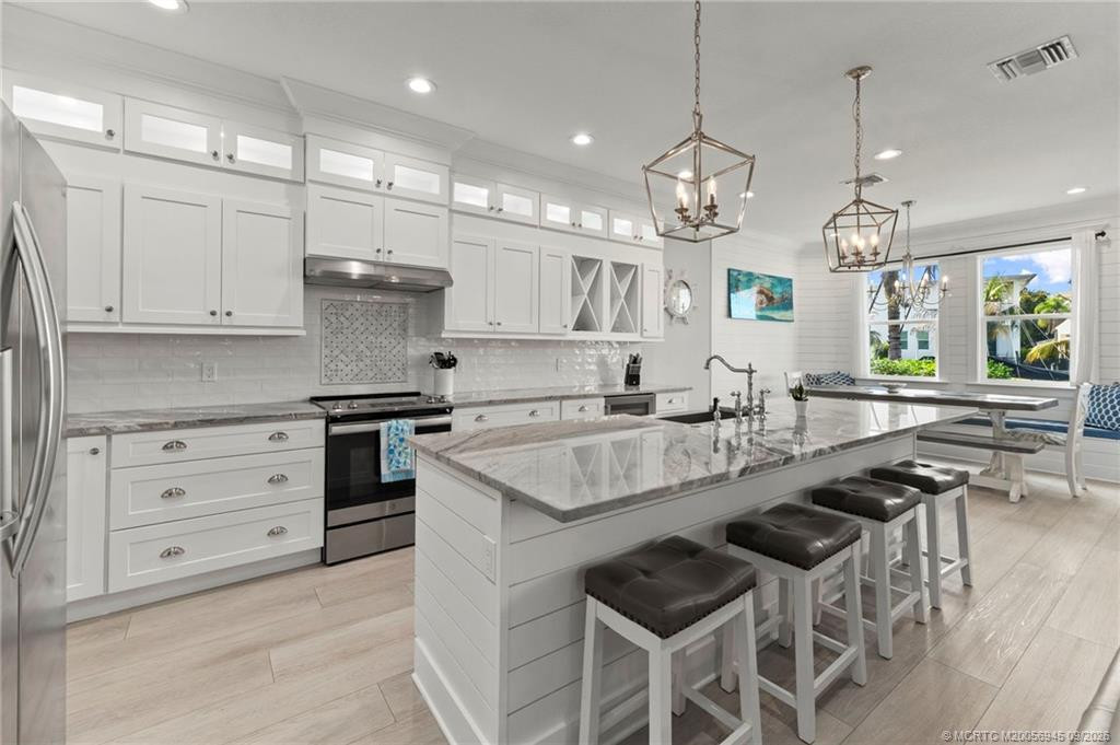 Kitchen and Large Island