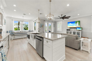 Kitchen and Large Island