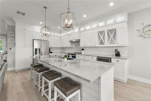 Kitchen and Large Island