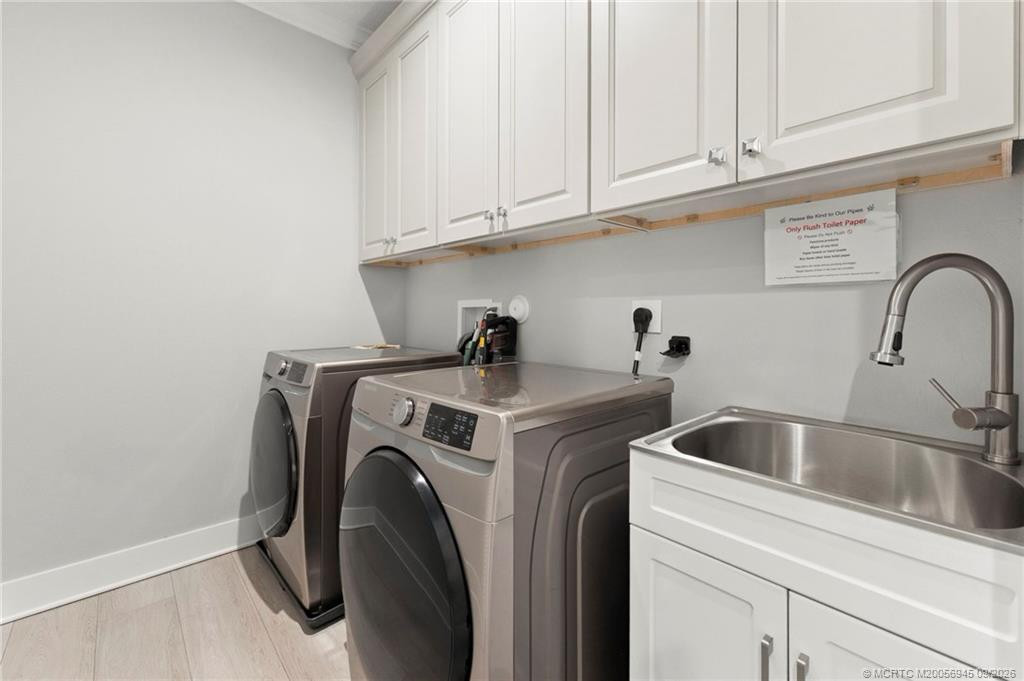 Laundry Room with Ample Storage and Large Sink