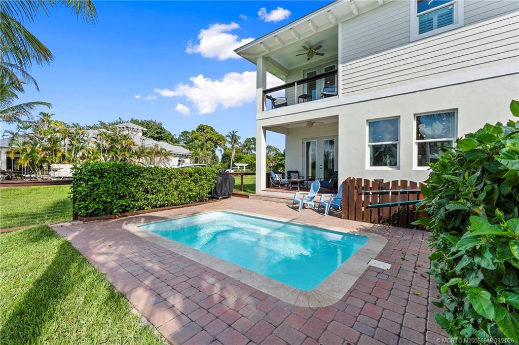 Back yard and Pool View, Upper and Lower Patio