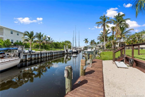 Fully Fenced Back Yard leading to Dock