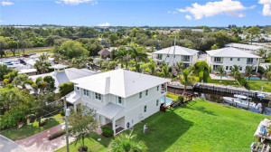 Ariel View of Stunning Home and Canal