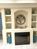 Electric Fireplace included