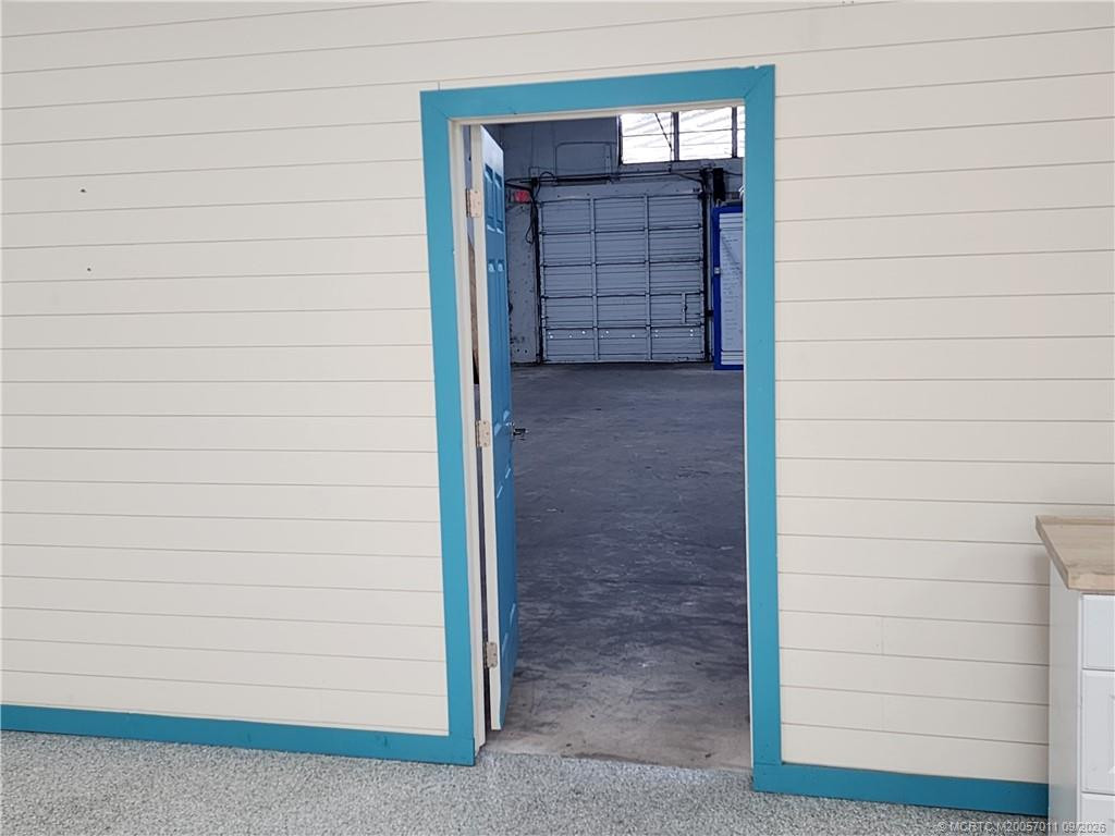 front entrance to back room. 75' deep x 45' wide