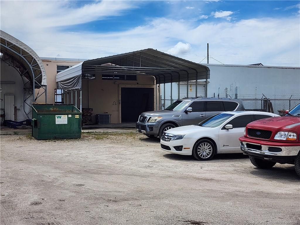 Rear of building