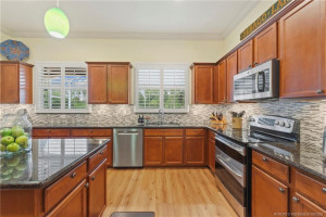 Stainless Steel appliances and granite countertops