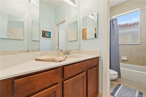 Full bath shared by bedrooms 2 and 3