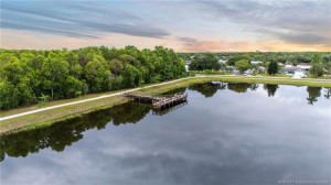 The lake and walking trail around the Patio at Palm City Place- a happening location for live, local events