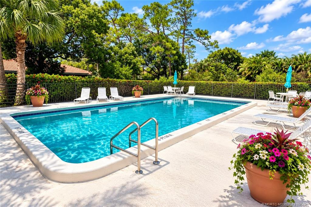 Community pool just around the corner