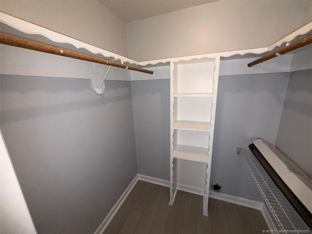 Master walk-in closet