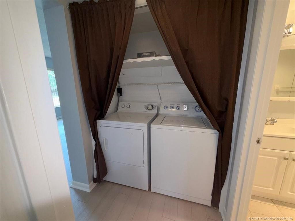 Washer and dryer in unit