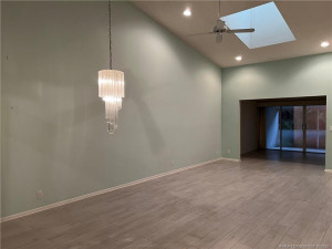 Living Room with Skylight
