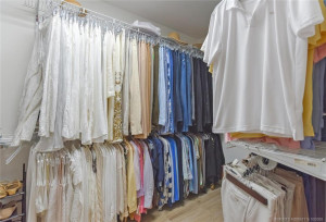 One of several large walk in closets