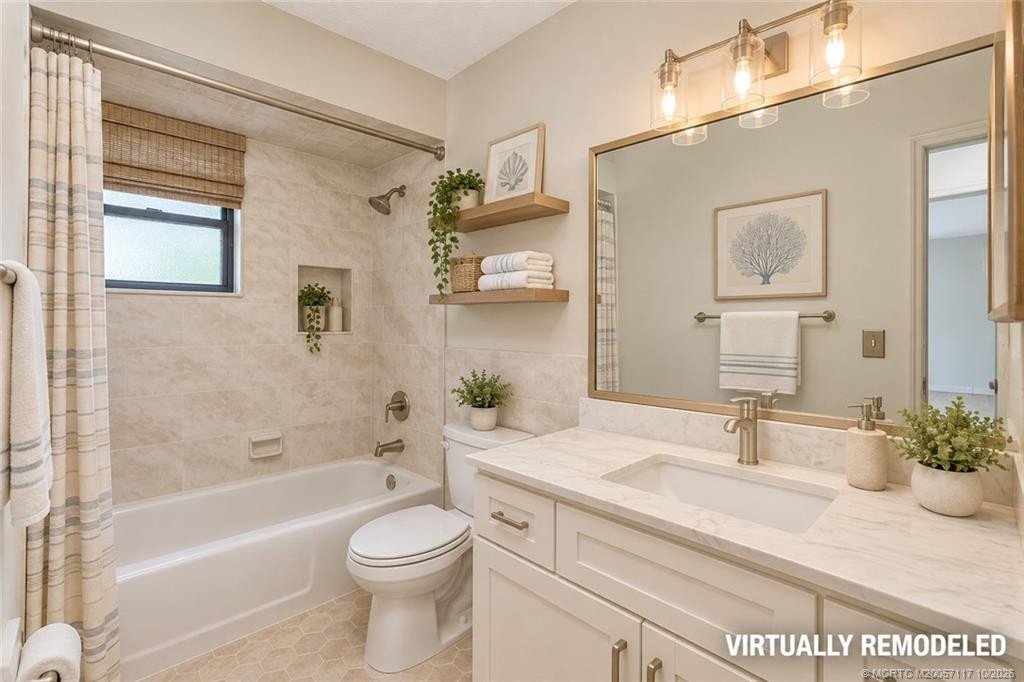 Guest Bathroom Virtually staged