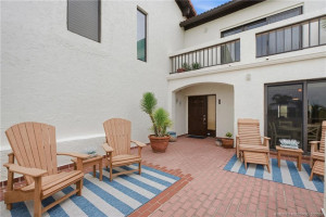 Another view of the generous courtyard, providing a private outdoor extension of the home.
