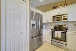 Stainless steel appliances.