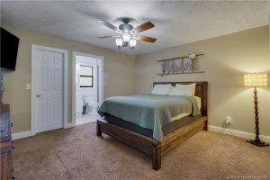 spacious primary bedroom