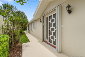 Screened front door