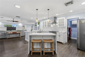 Open concept- kitchen and family room