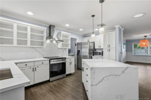 This spacious kitchen is the heart of the home