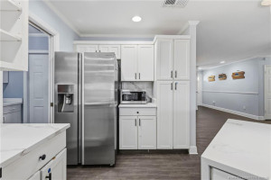 Generous cabinet space