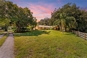 Sunset in Palm City Farms.