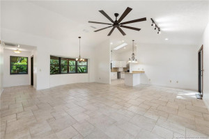 Great room view to kitchen.
